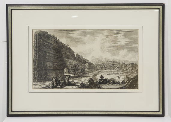 Giovanni Battista Piranesi - Veduta degli Avanzi del castro Pretorio nella Villa Adriana a Tivoli - Image du cadre