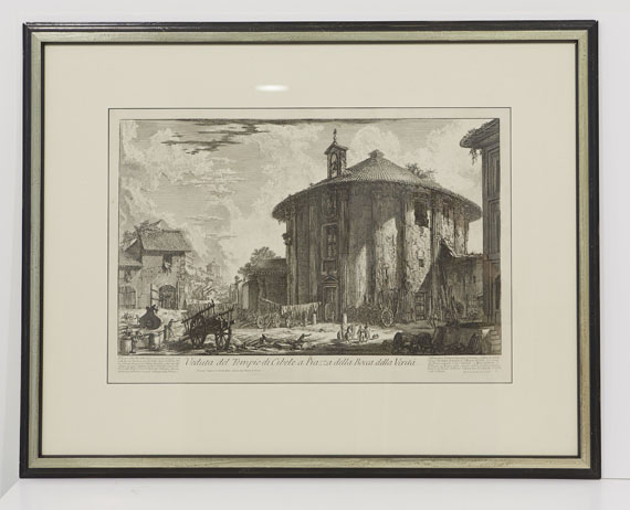 Giovanni Battista Piranesi - Veduta del Tempio di Cibele a Piazza della Bocca della Verità - Image du cadre