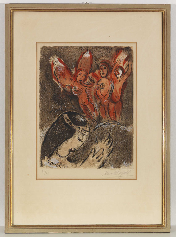 Marc Chagall - Sarah und die Engel - Image du cadre