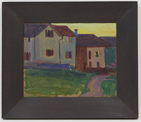 Gabriele Münter - Häuser in Murnau - Image du cadre