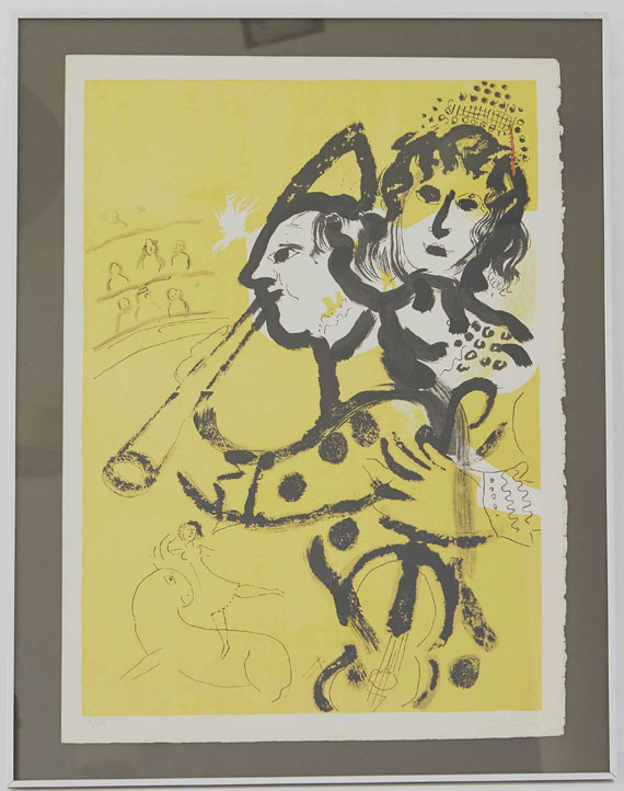 Marc Chagall - Le clown musicien - Image du cadre