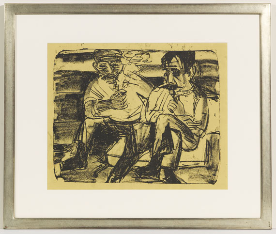 Ernst Ludwig Kirchner - Zwei Bauern - Image du cadre