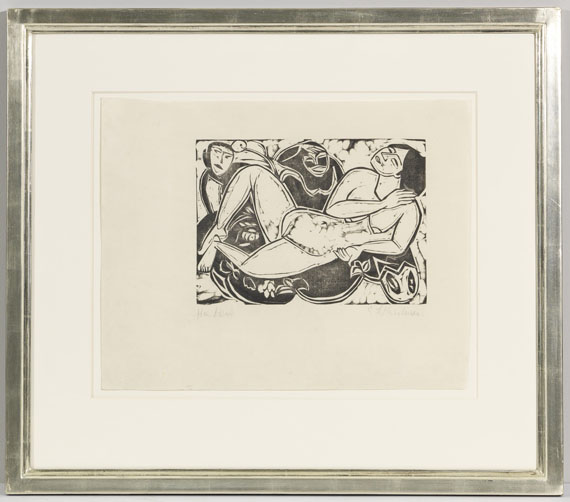 Ernst Ludwig Kirchner - Liegender Akt - Image du cadre