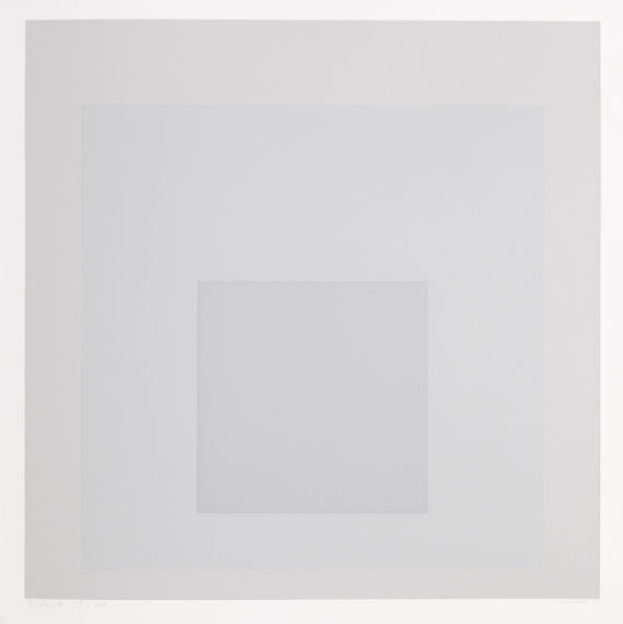 Josef Albers - Vier Blätter: Opalescent, Silent, Attic, Concord - Autre image