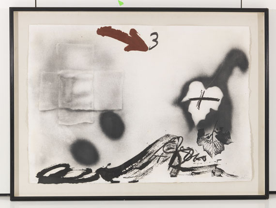 Antoni Tàpies - Grande flèche rouge - Image du cadre