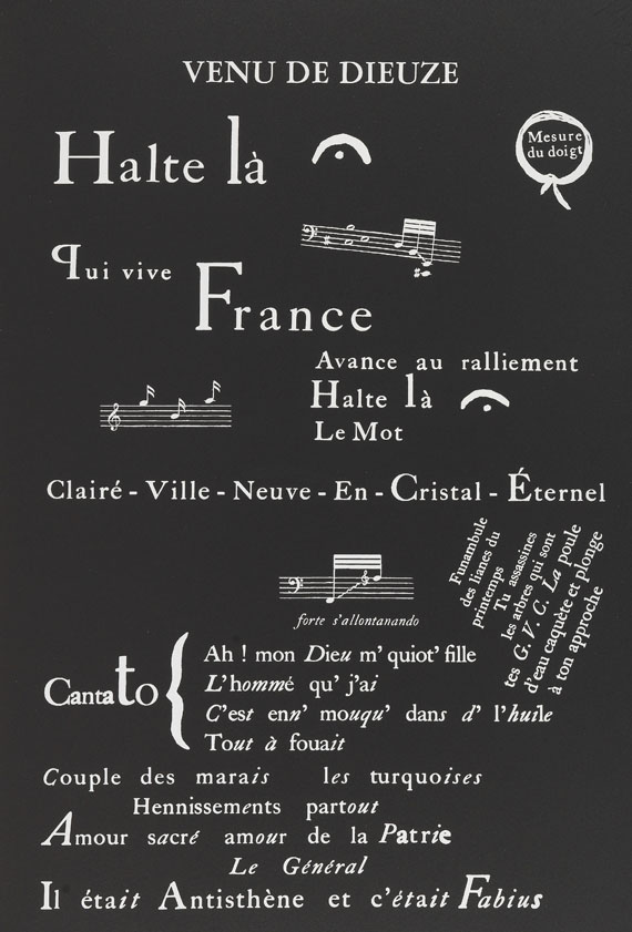 Guillaume Apollinaire - Sept calligrammes. - Autre image