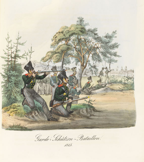   - Die Uniformen der Preußischen Garden 1704-1836. Berlin 1840. - Autre image