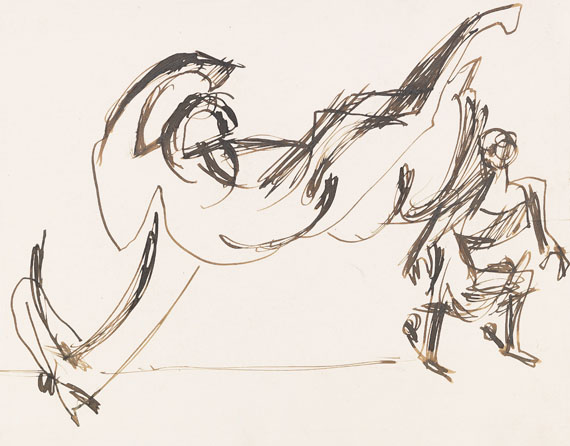Ernst Ludwig Kirchner - Reiterin vor einem gestürzten Pferd