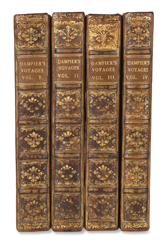 William Dampier - A collection of voyages. 4 Bde.