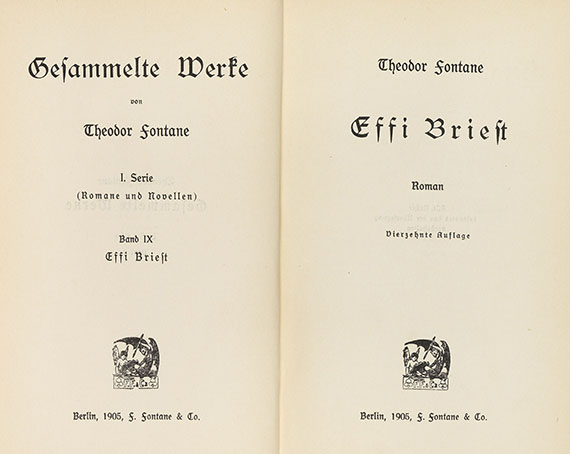 Theodor Fontane - Gesammelte Werke. 21 Bde. - Autre image