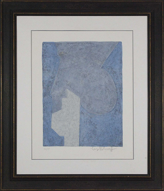 Serge Poliakoff - Composition bleue - Image du cadre