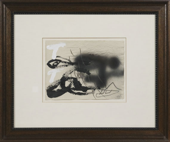 Antoni Tàpies - Esprai negre V - Image du cadre