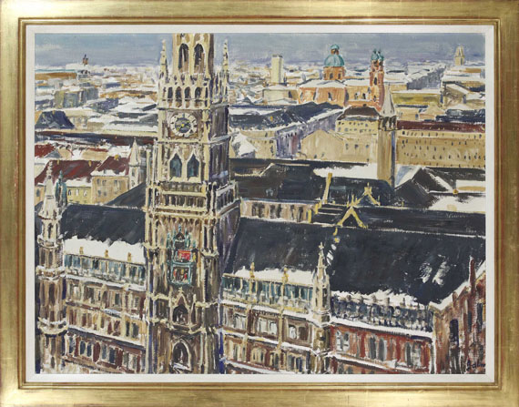 Arnold Balwé - Blick auf München - Image du cadre