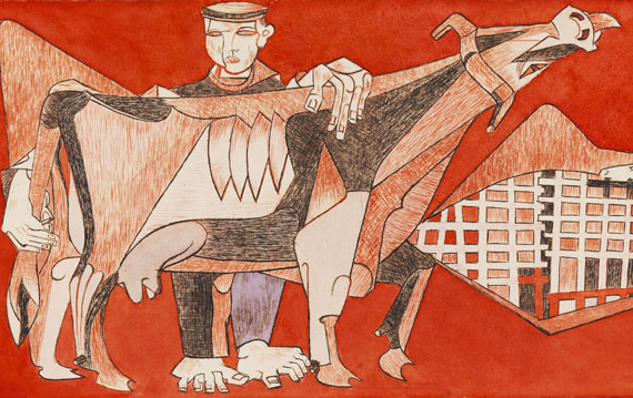 Heinrich Campendonk - Mann mit roten Kühen - Autre image