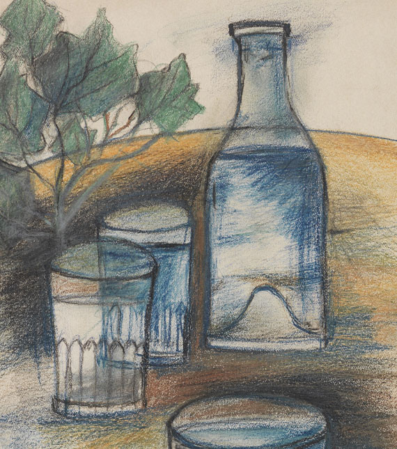 Maurice Utrillo - Le vin d?Utrillo (La bouteille et les verres) - Autre image
