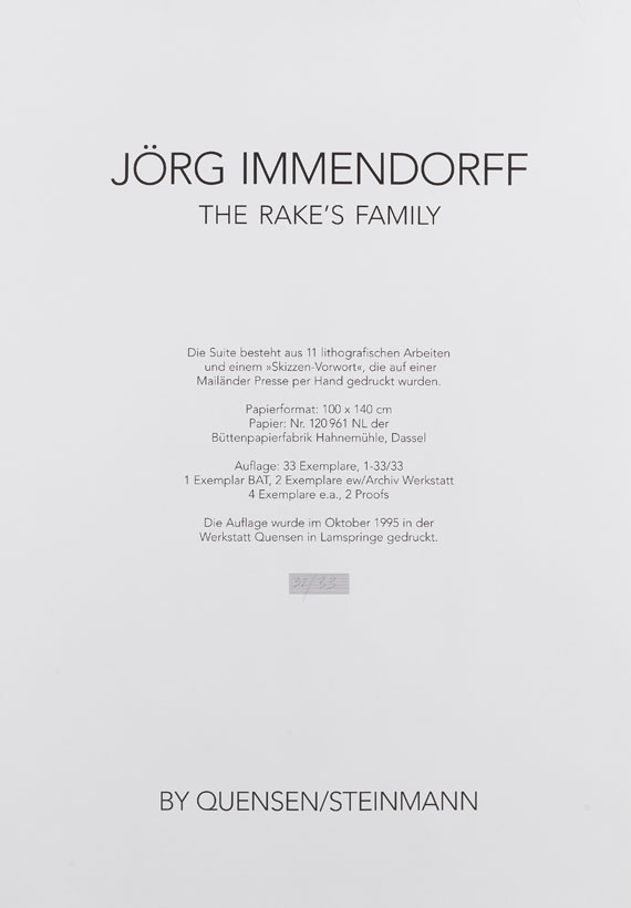 Jörg Immendorff - The Rake´s Family - Autre image