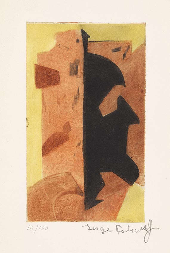 Serge Poliakoff - Composition orange