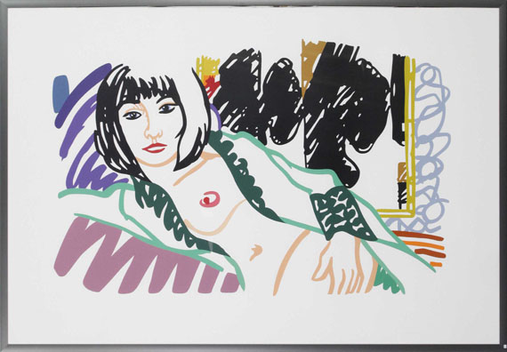 Tom Wesselmann - Monica in robe with Motherwell - Image du cadre
