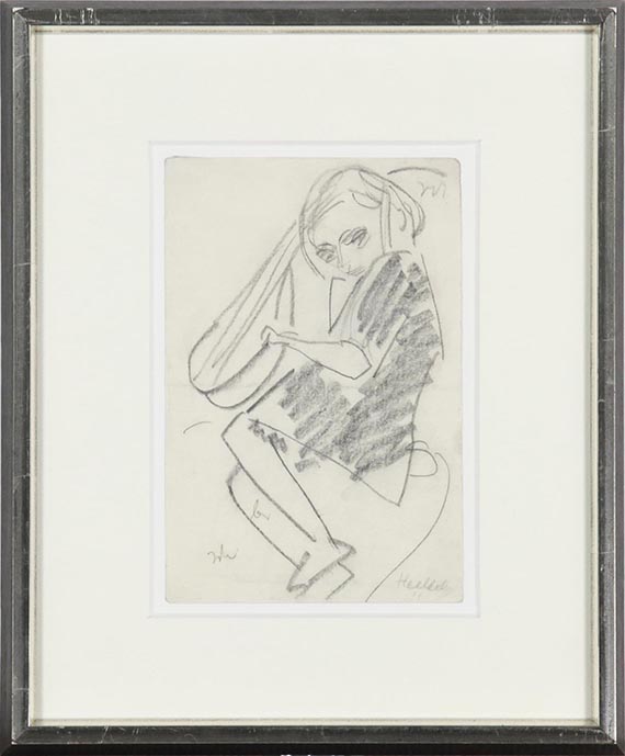 Erich Heckel - Kind mit Musikinstrument - Image du cadre