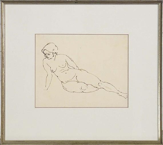 George Grosz - Weiblicher Akt - Image du cadre