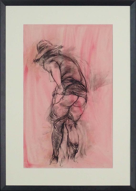 George Grosz - Rückenansicht mit Einblick - Image du cadre