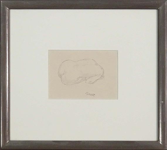 George Grosz - Kauernde - Image du cadre