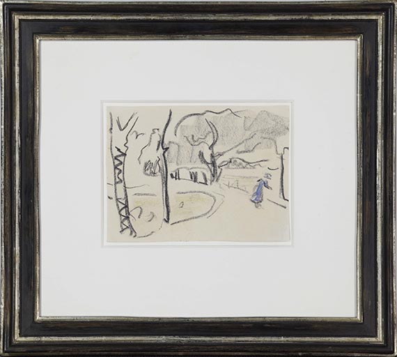 Ernst Ludwig Kirchner - Parklandschaft (An den Moritzburger Seen) - Image du cadre