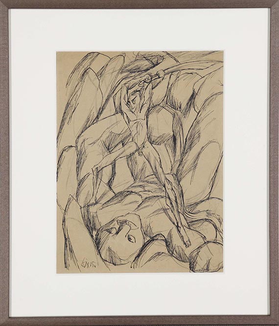 Otto Dix - David und Goliath - Image du cadre