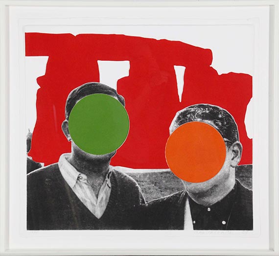 John Baldessari - Stonehenge (with two persons, red) - Image du cadre