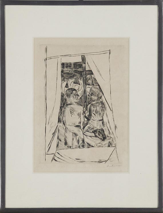 Max Beckmann - Kinder am Fenster - Image du cadre