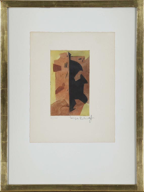 Serge Poliakoff - Composition orange - Image du cadre