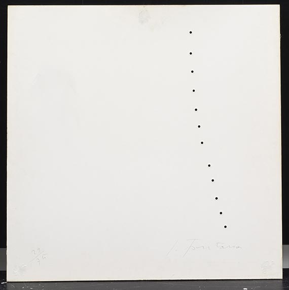 Lucio Fontana - Teatrino (weiß I) - Verso