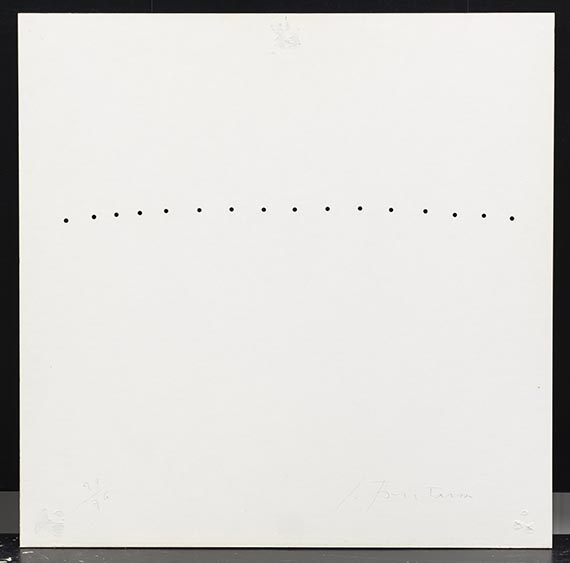 Lucio Fontana - Teatrino (schwarz I) - Verso