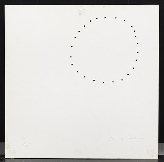 Lucio Fontana - Teatrino (schwarz II) - Verso