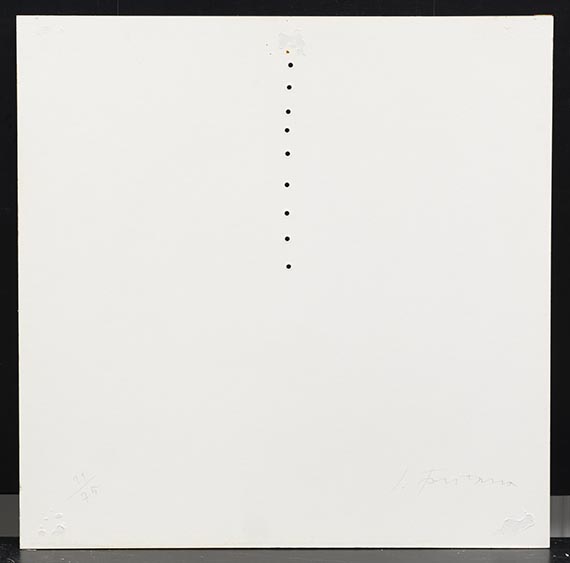 Lucio Fontana - Teatrino (rot) - Verso