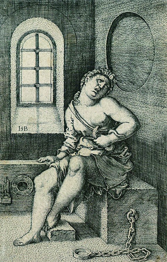 Hans Sebald Beham - Kleopatra sitzend