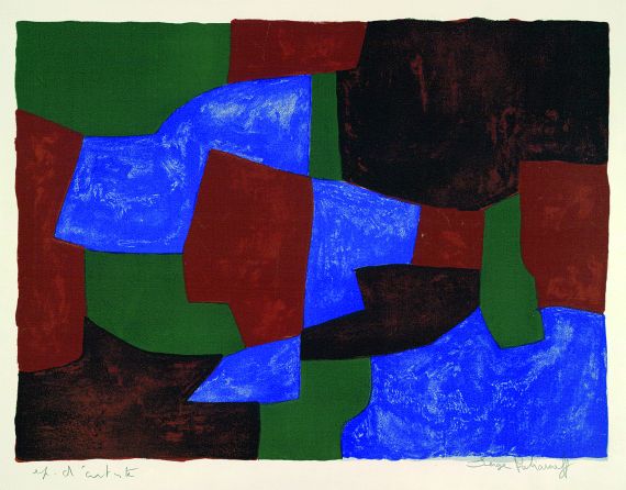 Serge Poliakoff - Komposition in Blau, Grün und Rot