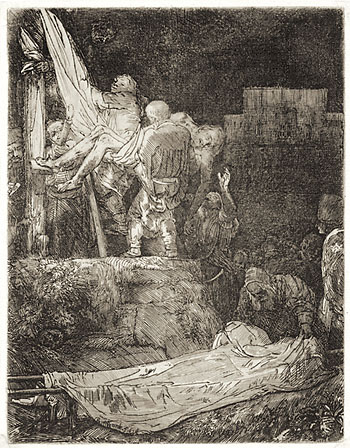 Harmensz. van Rijn Rembrandt - Die Kreuzabnahme bei Fackelschein