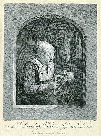 Johann Georg Wille - 4 Bll. Genremotive und Porträt