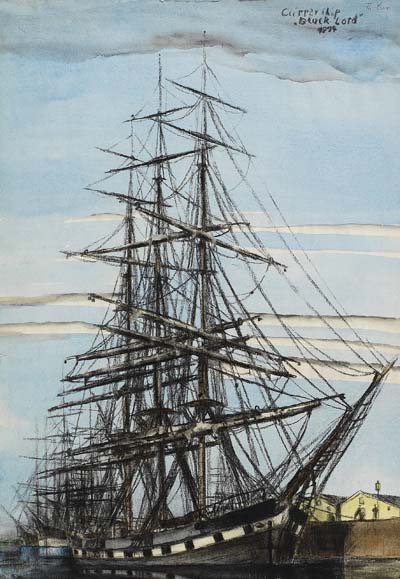 Theodore Lux Feininger - Clippership "Black Lord" 1874