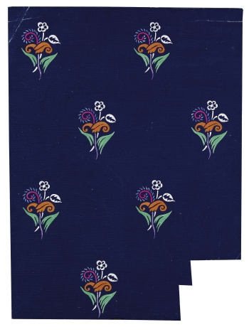 Raoul Dufy - Petits Bouquets de Fleurs sur Fond Bleu