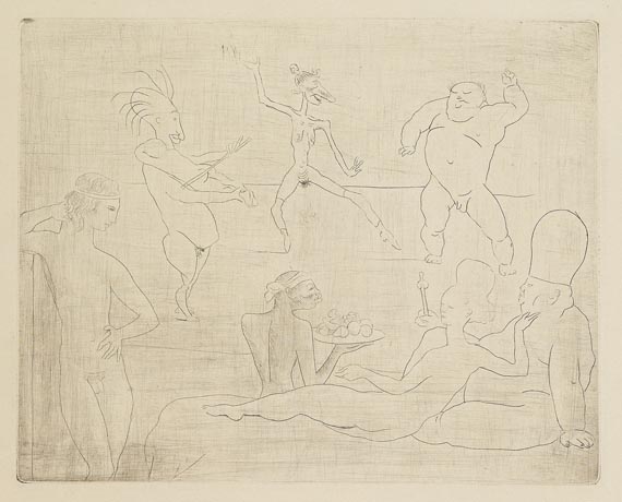 Pablo Picasso - La danse barbare (devant Salomé et Hérode)