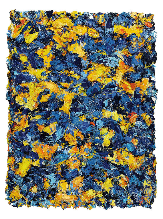 Bernd Schwarzer - Europäische Blumen (Gold-Blau)