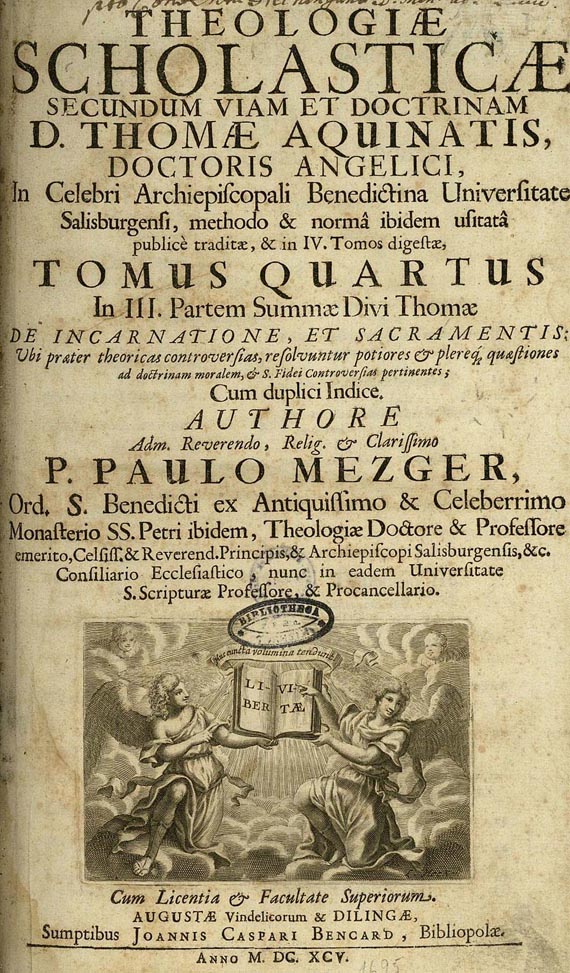 Einbände - Theologiae Scholasticae. 1695