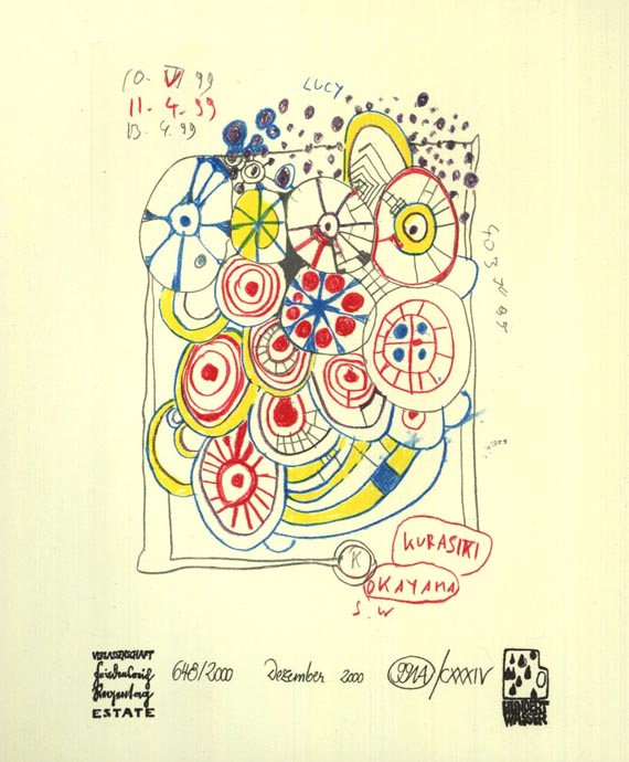 Hundertwasser, F. - Schmied, W., Hundertwasser Werkverzeichnis. 2000