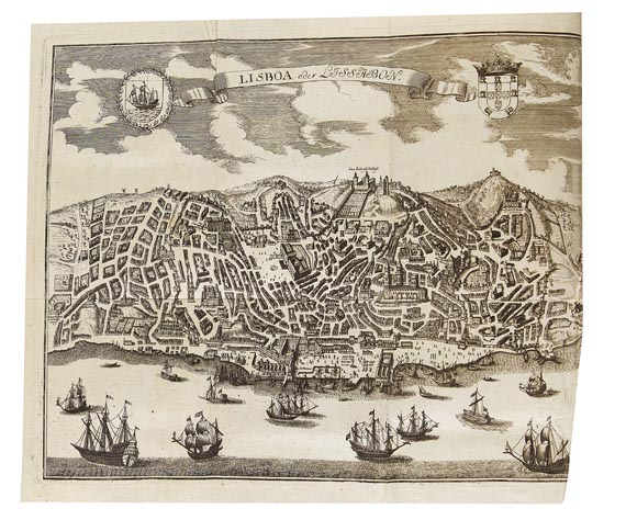 Erdbeben von Lissabon - Beschreibung d. Erdbebens... 3 Tle. in 1 Bd. 1756