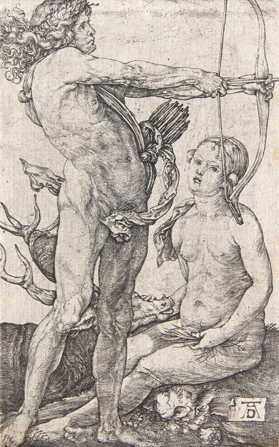 Albrecht Dürer - Apollo und Diana