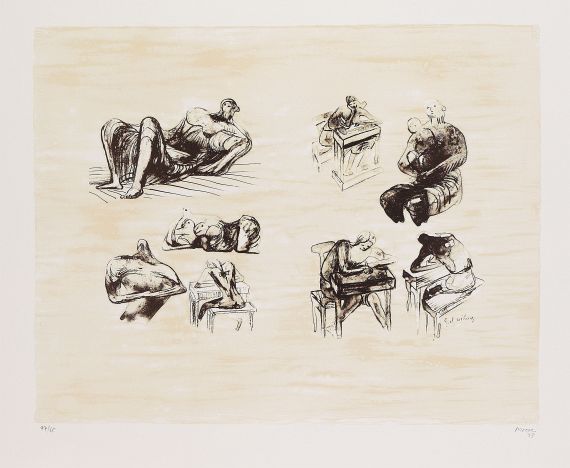 Henry Moore - Eight sculptural ideas - Girl writing