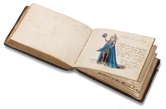  Album amicorum - Stammbuch des Johann v. Bassen. 1595. - Autre image