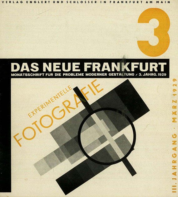  - Das Neue Frankfurt, 2 Hefte, Nr. 3 und 9, 1929-1930.
